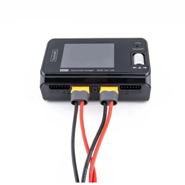 Vendite calde ToolkitRC M6D 500W 15A DC doppio canale MINI Smart caricabatterie con alimentazione elettrica per 1-6S batteria Lipo FPV